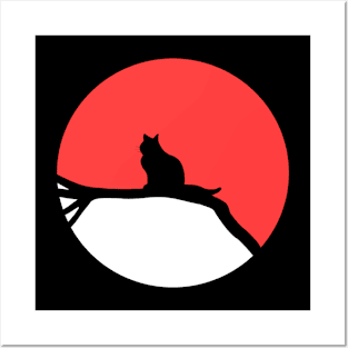 Cat Silhouette Posters and Art